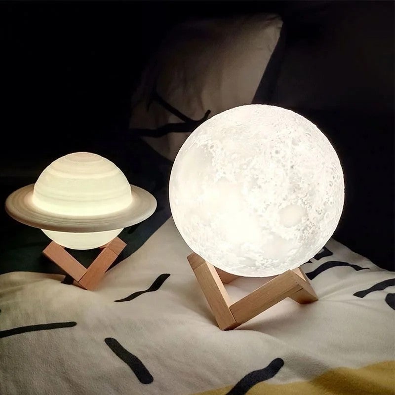 Bluejw Rechargeable Touch Control 3D LED Night Light for Kids - Colourful Changing Nursery Lamp, Dimmable Bedside Night Lights - Image 3